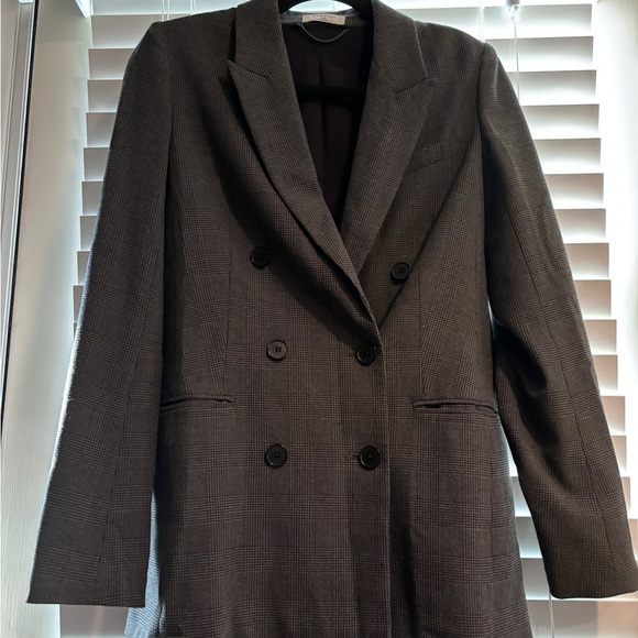 Aritzia Babaton Double Breast Gray Blazer Jacket Size 00 - Picture 3 of 8